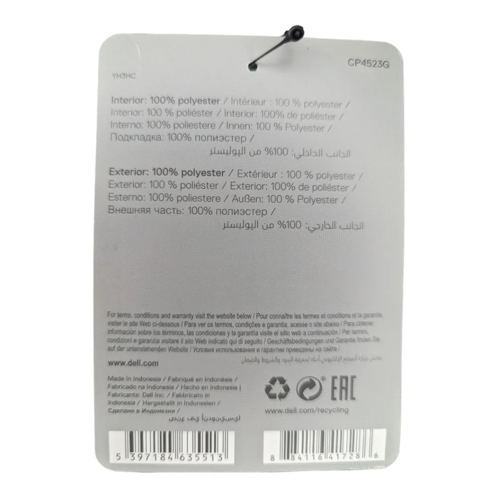Dell EcoLoop Urban Grey Backpack. 15